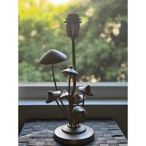 Mushroom Cluster Table Lamp Base Sculptural Mid-Century Modern Brown